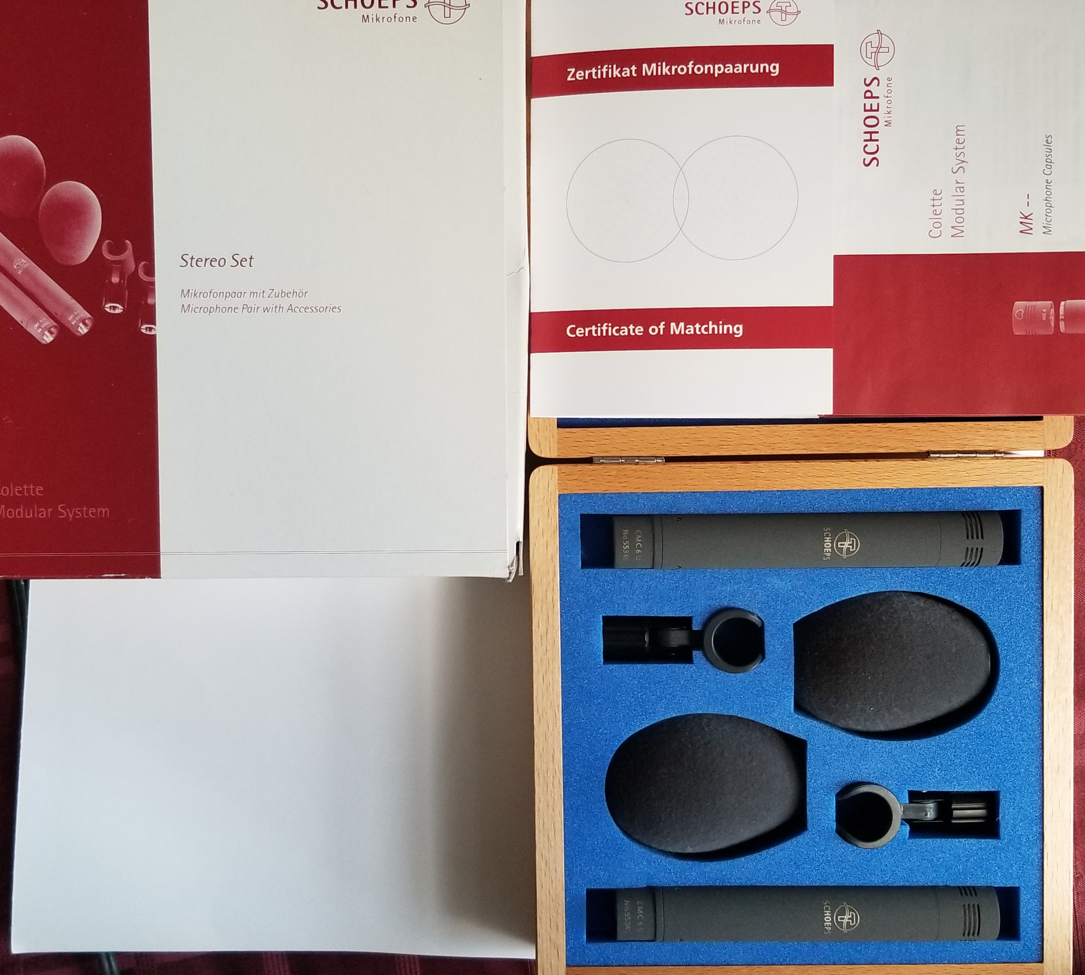 Schoeps Colett Series CMC64 stereo match pair gear for sale full package