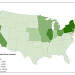 Irish in America PBS map