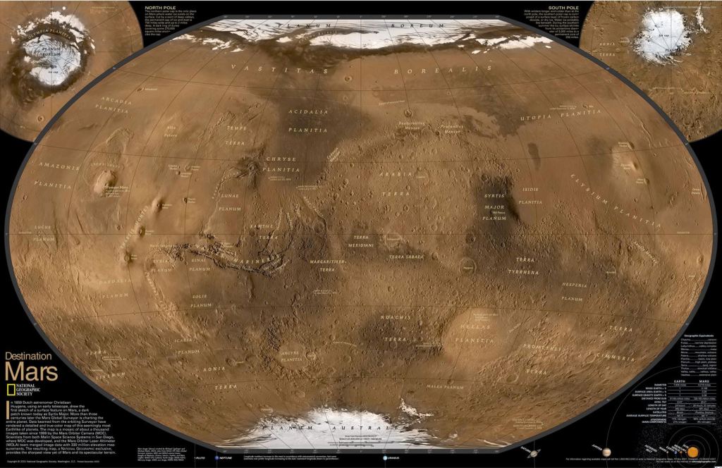 Maven orbiter arrives at Mars map