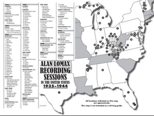 Alan Lomax Archive Map