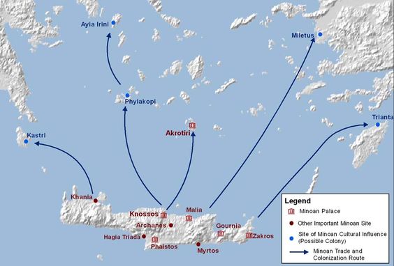 Crete Minoan Trade Routes