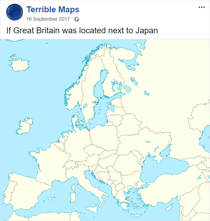 UK by Japan map