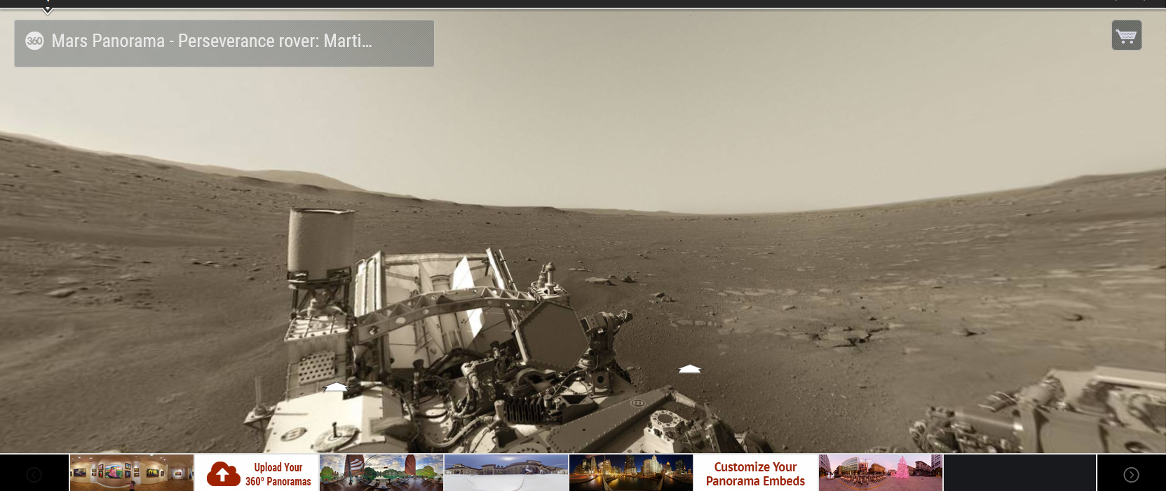 Mars 360 Perseverance Rover View onemanz NASA