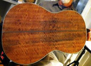 figured mango wood back Randall Kramer guitar onemanz.com