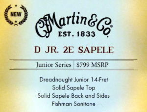 Martin D Jr 2 Sapele label