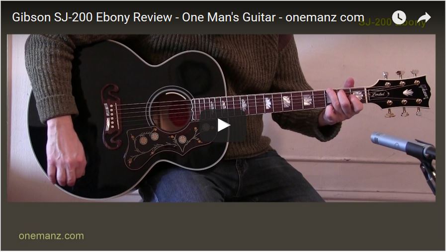Gibson J-200 Ebony Limited Editio Video
