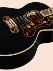 Gibson SJ-200 Ebony Limited side view