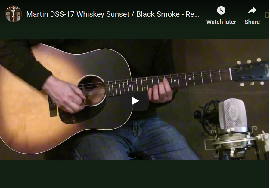 Martin DSS-17 Whiskey Sunset review with video pic