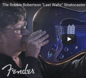 Robbie Roberston Band bronze guitar Last Waltz