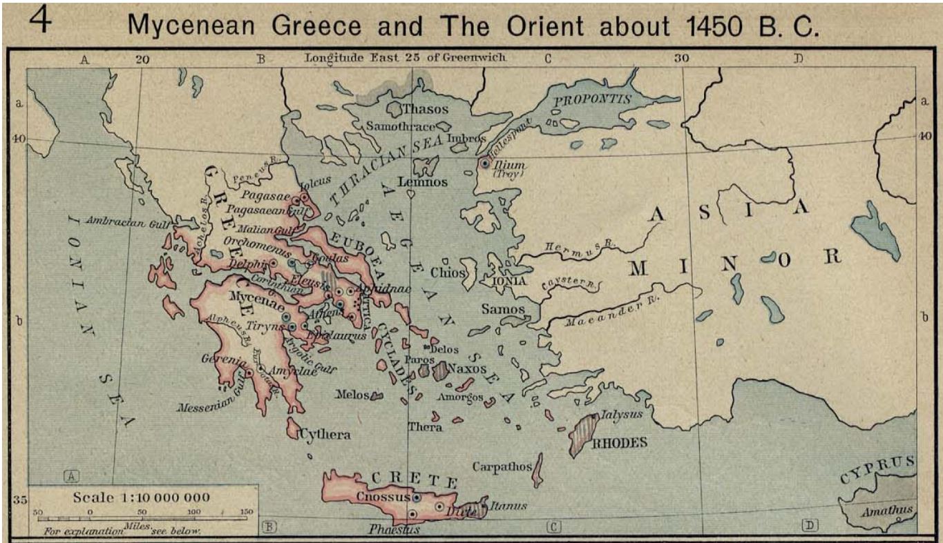 Aegean Sea Ancient Greece Map - United States Map