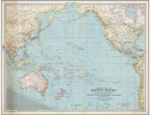 The Pacific 1942 National Geographic Map
