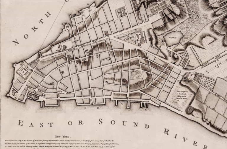 Monday Map New York 1776 One - New York Map1776 George Washington Onemanz Detail 2 768x505