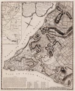 New York Map1776 George Washington onemanz s